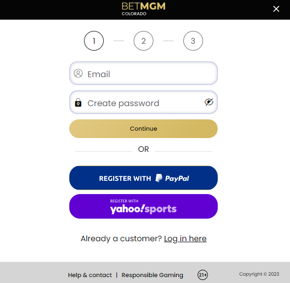 Registering and applying the BetMGM bonus code