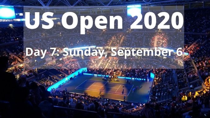 US Open 2020 Schedule for September 6